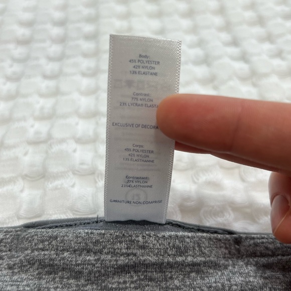 Ivivva Girls 12 Heather Grey Leggings with Pockets - Picture 5 of 12